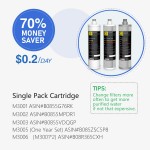 Frizzlife Under Sink Water Filter System SK99-NEW Direct Connect NSF ANSI 53&42 Certified 0.5 Micron Carbon Block Remove 99.99% Lead Chlorine Chloramine Fluoride Odor & Bad Taste- Quick Change