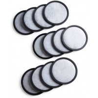 Geesta 12-Pack Premium Activated Charcoal Water Filter Disk for All Mr. Coffee Models