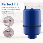 GLACIER FRESH Replacement for PUR Water Filter Faucet Replacement for RF-9999 and RF-3375 Compatible with All Pur Faucet Mount Filtration Systems Pack of 6