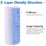 ICEPURE 5 Micron 10”*4.5'' Whole House Sediment String Wound Water Filter Replacement filter for 84637 WPX5BB97P PC10 355214-45 355215-45 WP10BB97P WP5BB97P 2PACK