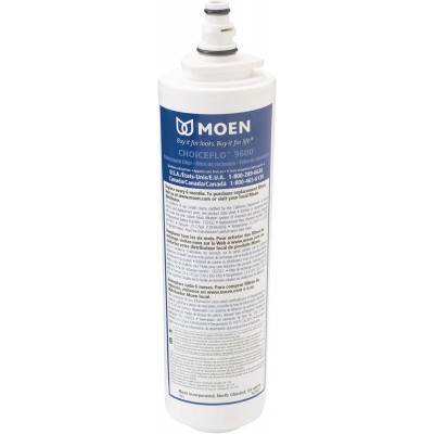 Moen 9601 ChoiceFlo Replacement Water Filter Compatible with Moen Sip Filtered Kitchen Faucets