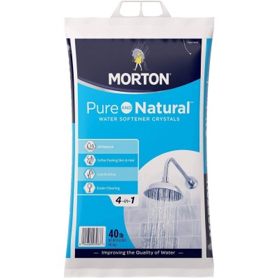 Morton Morton-40E Solar Salt Water Softening Crystals 40 lbs. White