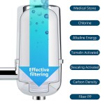O-CONN Faucet Water Filter Food Grade ABS Material Water Filter Mainly Reduces Sediment & Turbidity Partially Reduces Chlorine Fit for Well Water1 Filter Included