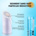 PUREPLUS 5 Micron 10" x 2.5" Whole House Sediment Home Water Filter Cartridge Replacement for Any 10 inch RO Unit Culligan P5 Aqua-Pure AR110 Dupont WFPFC5002 CFS10 WHKF-G05 4Pack