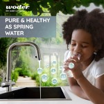 Woder WD-S-8K-REP WQA Certified Replacement Water Filter Cartridge for WD-S-8K-ADV Single Stage And WD-D-8K-FRM-ADV WD-D-20M-ADV WD-D-HM-ADV Dual Stage Systems as 2nd Stage – 8,480gal – USA Made