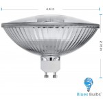 4 Pack 75R111 GU10 FL 75 Watt Halogen R111 Reflector 120V- GU10 Base Twist & Lock Glass Cover 75W Flood Light Bulb Halogen Bulb Landscape Downlights Recessed and Track Lighting Bluex Bulbs