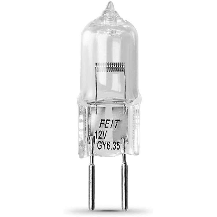 Feit Electric BPQ50T4 RP 50-Watt T4 JC Halogen Bulb with Bi-Pin Base Clear
