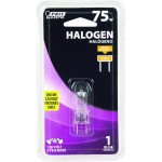 Feit Electric BPQ75 8.6 75-Watt T4 JCD Halogen Bulb with Bi-Pin Base Clear 3000K Bright White