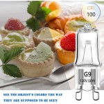 G9 Halogen Bulb 60W JCD 120 Volt T4 JD Type Dimmable Halogen House Hold Light Bulb Crystal Clear Lense Hanging Pendant Accent Type Spot Down Lamp Chandelier Sconce Fixture Lighting 10 Pack