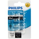 Philips 416024 Landscape Lighting 18-Watt T5 12-Volt Wedge Base Light Bulb 4-Pack