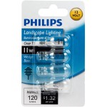 Philips Halogen Landscape Lighting T5 12-Volt Light Bulb: 2800-Kelvin 11-Watt Wedge Base 4-Pack