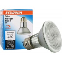 SYLVANIA 16104 2 16104 2-Pack Capsylite Halogen Dimmable Lamp PAR20 Flood Light Reflector 50W Replacement Medium Base E26 39 Watt K – Warm White 2 Count Pack of 1 2850 Kelvin