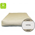 6 inch Cotton and Wool Fiber Futon King