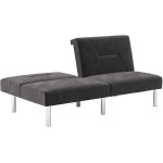 DHP Convertible Sofa Bed and Couch Futon Width: 69",Depth: 34",Height: 31" Gray