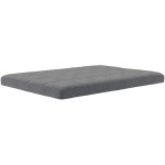 DHP Lexi 6 Inch Square Quilted Microfiber Futon Mattress Full Grey