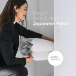 Luxton Home Japanese Shiki Futon Foldable Mattress for Sleep & Travel Full Long