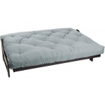 Trupedic x Mozaic 10 inch Dual Gel Full Size Futon Mattress Frame Not Included Basic Silver Great for Kid's Rooms or Guest Areas Many Color Options