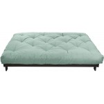 Trupedic x Mozaic - 10 inch Queen Size Gel Pocket Coil Futon Mattress Frame Not Included | Basic Icey Blue | Great for Kid's Rooms or Guest Areas Many Color Options