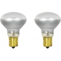 25W R14 Reflector Light Bulb E17 Intermediate Base 170 Lumens Dimmable 120V 2 Pack