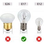 6 Pack S11 E17 Base 40 Watt Incandescent Bulbs for Lava Lamps,Replacement Bulbs for Lava Lamps,Glitter Lamps