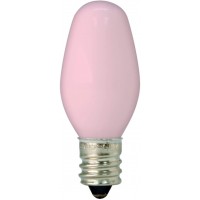 GE Lighting 26222 4-Watt 14-Lumen C7 Night Light Bulb Pink 2-Pack