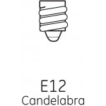 GE Lighting Crystal Clear Chandelier Light Bulbs Bent Tip Decorative 25-Watt 220 Lumen E12 Candelabra Base 8-Pack