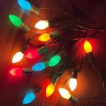 Pallerina 25 Pack C7 Replacement Bulbs Easter Bulbs C7 Christmas Lights Bulbs Multicolor Night Light Bulb Ceramic Light Bulbs 5 Watt C7 E12 Candelabra Base Vintage Bulbs Christmas Tree Decorative