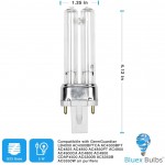 2 Pack LB4000 Replacement Bulb for Germ Guardian AC4825 AC4850PT AC4300BPTCA AC4300BPT AC4850 AC4900 AC4900CA AC4800 AC4900 Purifiers Replace 5W UV-C Bulb2 Packs