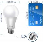 60W Equivalent A19 LED Light Bulb 5000K Daylight E26 Medium Base Non-Dimmable LED Light Bulb,750lm,UL Listed 16-Pack
