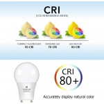 A19 LED Bulb Hansang Gu24 Light Bulb Base,9W 100W Equivalent,900 Lumens,5000K Daylight,220 Degree Beam Angle,Gu24 Twist Base,for CFL Upgrade,Non-Dimmable 4 Pack