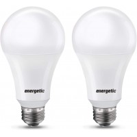 Energetic 150 Watt Light Bulb 2600LM Super Bright Light Bulbs Dimmable A21 LED Bulb Soft White 2700K E26 Standard Base UL Listed Damp Rated 2 Pack