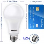 Energetic LED Bulbs 150 Watt Equivalent 2600LM Super Bright Light Bulbs Daylight 5000K Dimmable A21 LED Bulb E26 Standard Base UL Listed Damp Rated 4 Pack