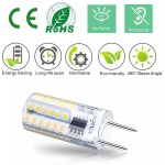 G8 LED Bulb Dimmable 3W Equivalent to G8 Halogen Bulb 20W-25W T4 JCD Type Bi-Pin G8 Base AC 120V Mini G8 Bulb Warm White 3000K for Under Cabinet Light Under Counter Kitchen Lighting 10 Pack