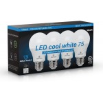 Great Eagle Lighting Corporation A19 LED Light Bulb 12W 75W Equivalent UL Listed 4000K Cool White 1050 Lumens Non-dimmable Standard Replacement 4 Pack