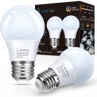 JandCase Refrigerator Light Bulbs E26 Base A15 Appliance Bulbs 7W Equivalent 60W Daylight White 5000K Fridge Light Bulbs Non-Dimmable UL Listed 2 Pack