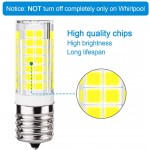 KINDEEP Ceramic E17 LED Bulb for Microwave Oven Appliance 40W Halogen Bulb Equivalent Daylight White 6000K Microwave Led Bulbs 350LM Pack of 2
