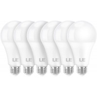 LE 100W Equivalent LED Light Bulbs 15W 1500 Lumens Daylight White 5000K Non-Dimmable A19 E26 Standard Base 11000 Hour Lifetime Pack of 6