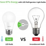 Lepro LED Refrigerator Light Bulb 40 Watt Equivalent Waterproof Fridge Bulbs 120V 5W 450 Lumens Non-Dimmable Daylight White A15 E26 Pack of 2