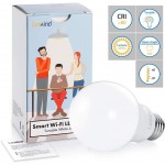 Linkind Smart Bulbs Dimmable WiFi Led Light Bulbs Work with Alexa 2700K-6500K 60W Equivalent Smart WiFi Bulb No Hub Required A19 E26 800LM Soft White to Daylight Led Bulb 2 Pack