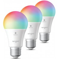 Sengled Alexa Light Bulb ,Color Changing Smart Light Bulbs Bluetooth Mesh Smart Bulbs That Work with Alexa Only Dimmable LED Bulb A19 E26 Multicolor High CRI 800LM 60W Equivalent 3 Pack