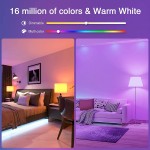 Smart Bulb Alexa Light Bulb Color Changing LED Recessed WiFi Bulb 8W RGBCW Dimmable 650 LM Compatible with Alexa & Google Assistant E26 Base No Hub Required 2 Pack