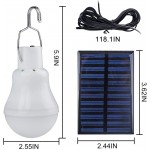 Solar Light Bulbs Outdoor Indoor Home Chicken Coop Lights Solar Powered LED Shed Lights Camping Lamps for Tent 350LM