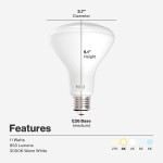 Sunco Lighting BR30 LED Bulbs Indoor Flood Lights 11W Equivalent 65W 3000K Warm White 850 LM E26 Base 25,000 Lifetime Hours Interior Dimmable Recessed Can Light Bulbs UL & Energy Star 6 Pack