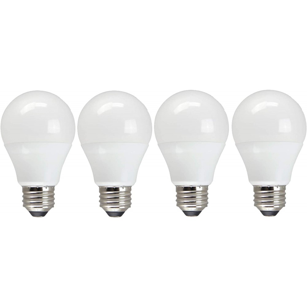 TCP Eco$ave LED 60 Watt Equivalent | 4 Pack | Soft White 3000K Shatter Resistent | 730 Lumens | 6,000 Hour | Non-Dimmable Light Bulbs