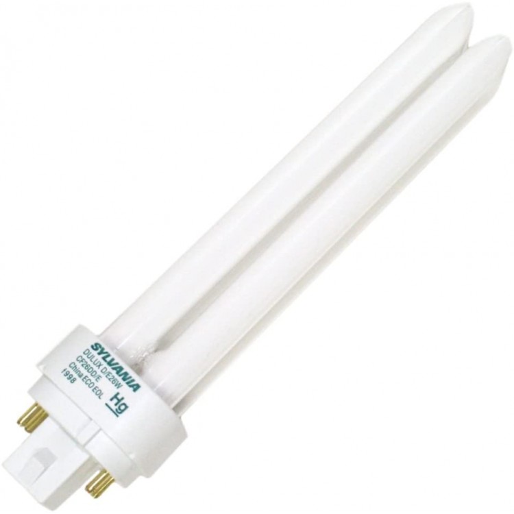 10 Pack Sylvania 20684 CF26DD E 827 ECO 26-Watt 2700K 4-Pin Double Tube Compact Fluorescent Lamp