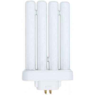 27W 6500K Four Tube Fluorescent Bulb FML Lamp 27 Watt Light Bulb Replacement with GX10Q-4 4-Pin Base in a Square Daylight Quad Tube CFL 6500k High Vision Table Lamp 1 Pack