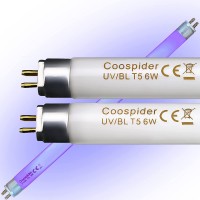 6 Watt Replacement Bulbs F6T5 BL Fluorescent Black Light G5 Base 9 inch Full Length 2 Pack