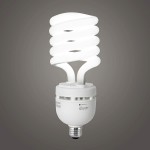 Compact Fluorescent Light Bulb CFL T5 Spiral 4100K Cool White 65W 300 Watt Equivalent 4000 Lumens E26 Medium Base 120V UL Listed