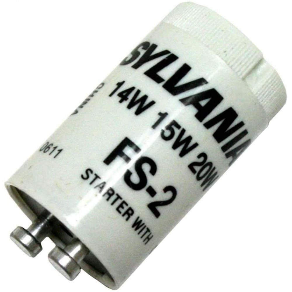 Fluorescent Starter for Use with F14 F15 and F20 Preheat Fluorescent Lamps 10 Pack