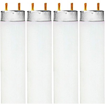 Luxrite F32T8 741 32W 48 Inch T8 Fluorescent Tube Light Bulb 4100K Cool White 2850 Lumens G13 Medium Bi-Pin Base LR20732 4-Pack